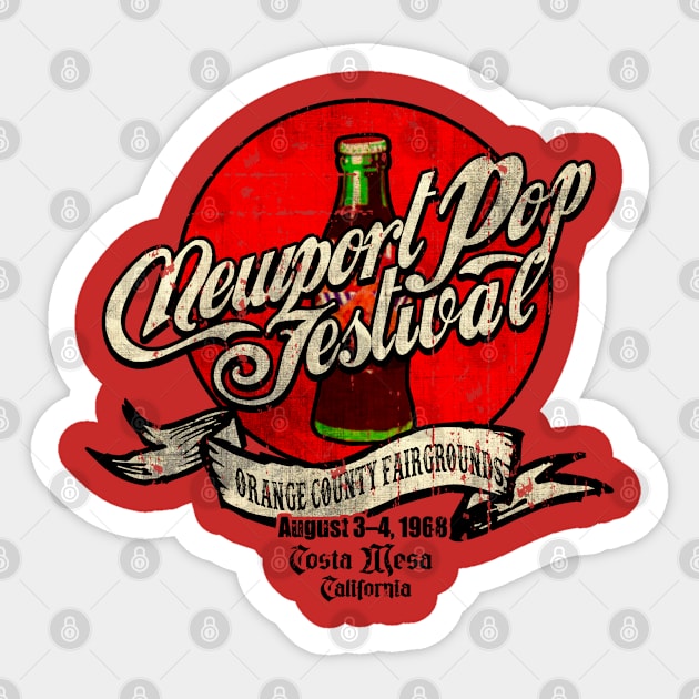 Newport Pop Festival // 70s Vintage Sticker by Niko Neon